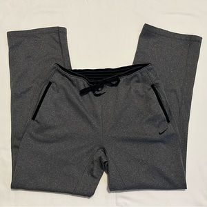 Nike Dark Gray Wide Leg Sweatpants Small